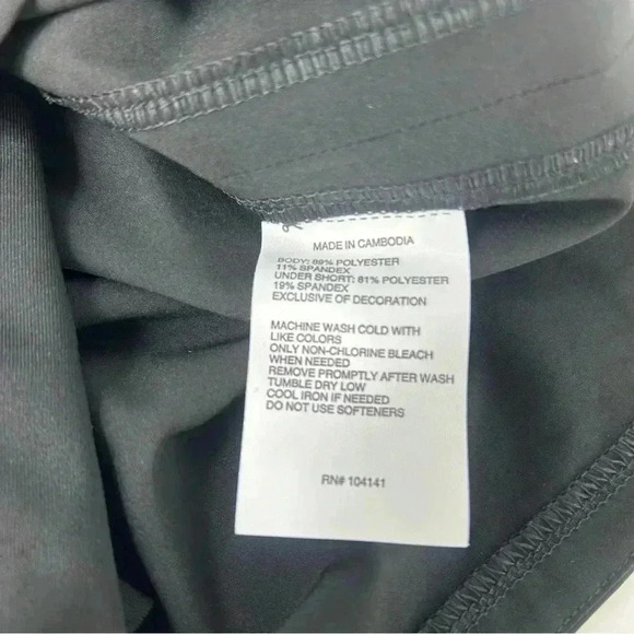 DSG SKORT WOMENS SMALL STRIDE PURE BLACK SMALL ATHLETIC TENNIS GOLF ACTIVEWEAR - Picture 11 of 12